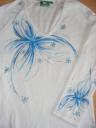 foto: Dámské tričko modré květy