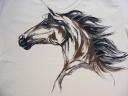 foto: Dámské tričko kůň vlající hříva