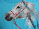 foto: Dámské tričko kůň bílý arab
